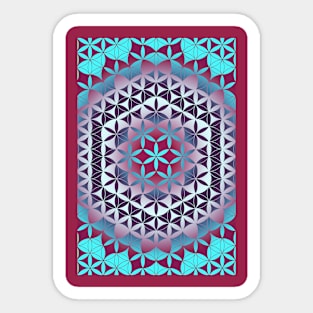 Flower Of Life Pattern Sticker